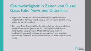 Glaubwürdigkeit in Zeiten von Diesel Gate, Fake News und Datenklau | In 5 Schritten zum DNK