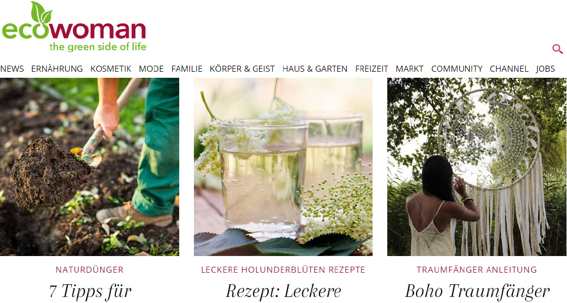 ecowoman.de - das Onlinemagazin für einen nachhaltigen Lebensstil