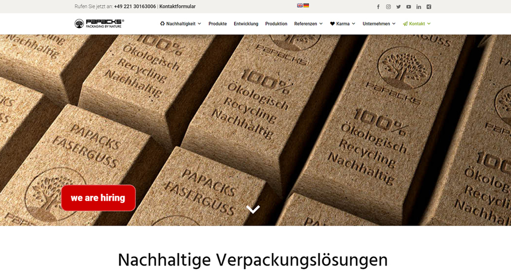 PAPACKS - Nachhaltige Verpackungslösungen