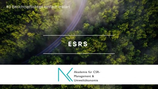 Eine Straße im Wald.